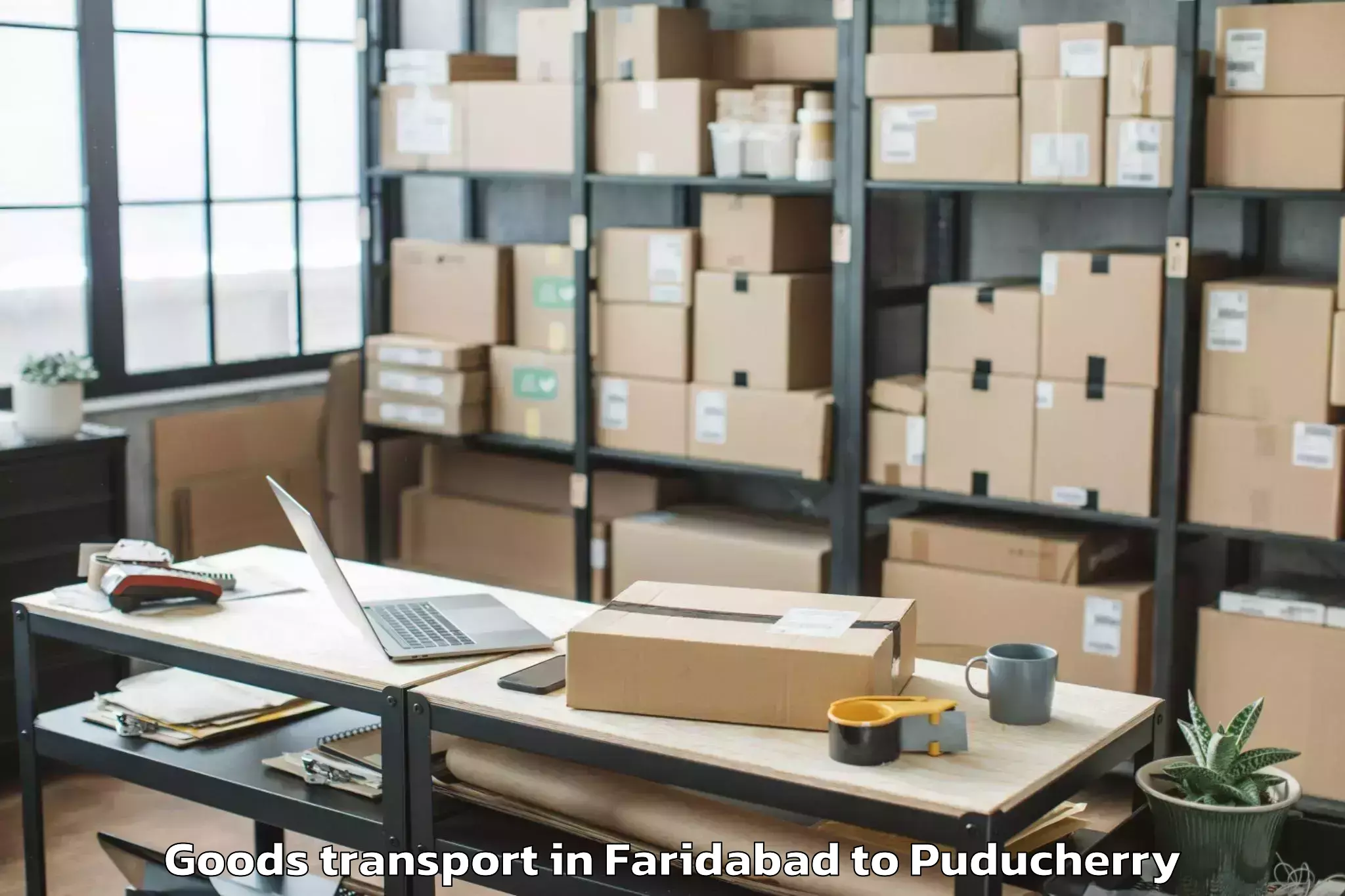 Efficient Faridabad to Pondicherry University Puduche Goods Transport